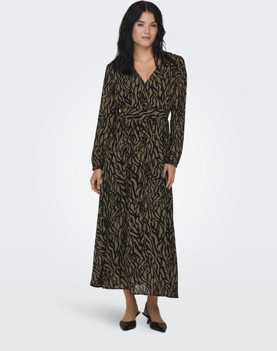 ONLY - ONLSTAR LIFE L/S CARA LONG DRESS PTM - Dames - Maxi jurken