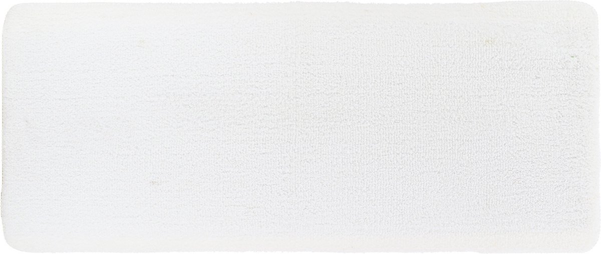 Tendance Badmat Aquarius - microfiber - hoogpolig - extra lang - wit - 50 x 120 cm - antislip