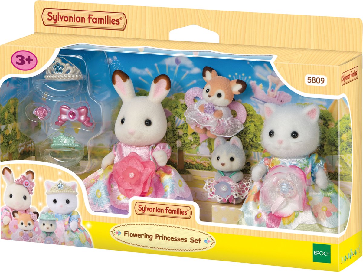Sylvanian Families 5809 Bloemen prinsessenset - inclusief 4 fluweelzachte speelfiguren — cadeau in Spellen & Speelgoed - foto 7