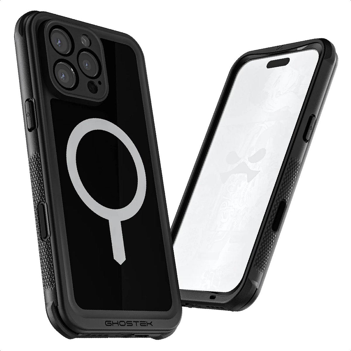 Ghostek - iPhone 16 Pro Max Nautical Slim Hoesje - Compatibel met MagSafe - Militair-Grade Bescherming - Zwart