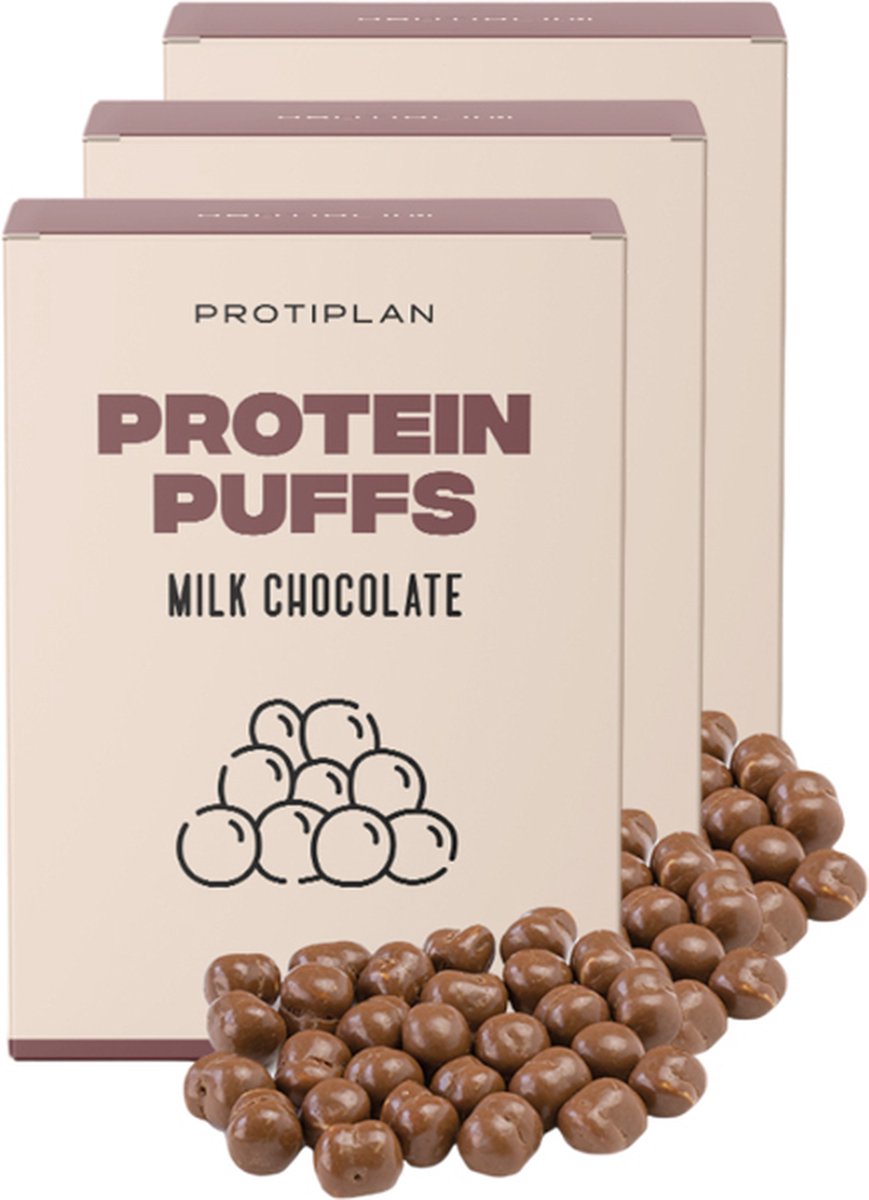 Goedkoopste Protiplan | Chocolade Bolletjes | 3 stuks | 3 x 7 x 38 gram | Low carb snack | Snel afvallen zonder hongergevoel!