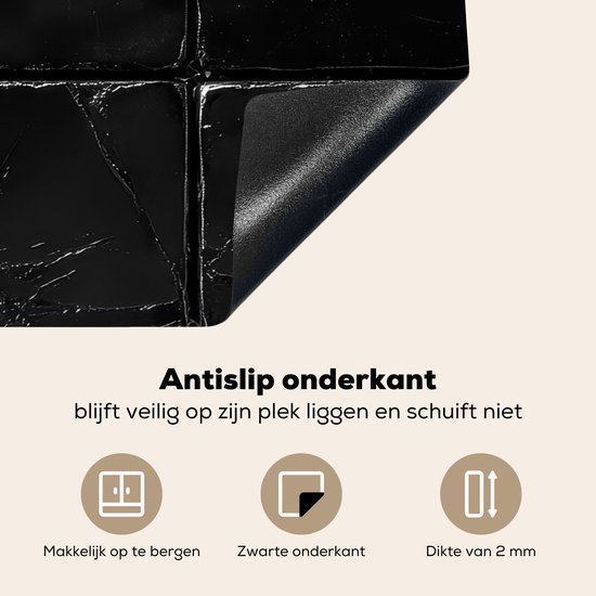 KitchenYeah® Inductie beschermer 80x52 cm - Gele taxi geparkeerd aan de Ocean Drive in KitchenYeah® Inductie beschermer 80x52 cm - Gele taxi geparkeerd aan de Ocean Drive in