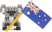 Koala and Flag NBC-296 (koala met vlag)