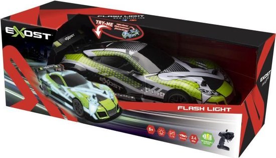 Afstandsbediening Auto - EXOST - Flitslicht 1:14 - 15 km/h - 31 -5 cm - groen - 5 jaar oud van Merkloos — afbeelding 4