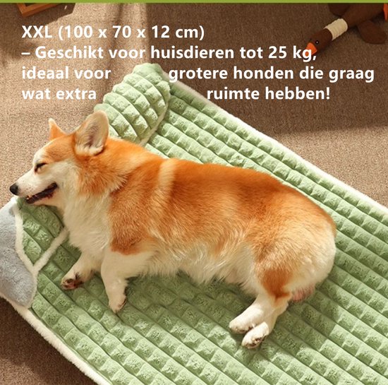 Tailfriends Orthopedisch hondenbed met kussen-Luxe Honden Mand & Bed-Benchkussen- Hondenkussen-XXL-100cm X 70cm