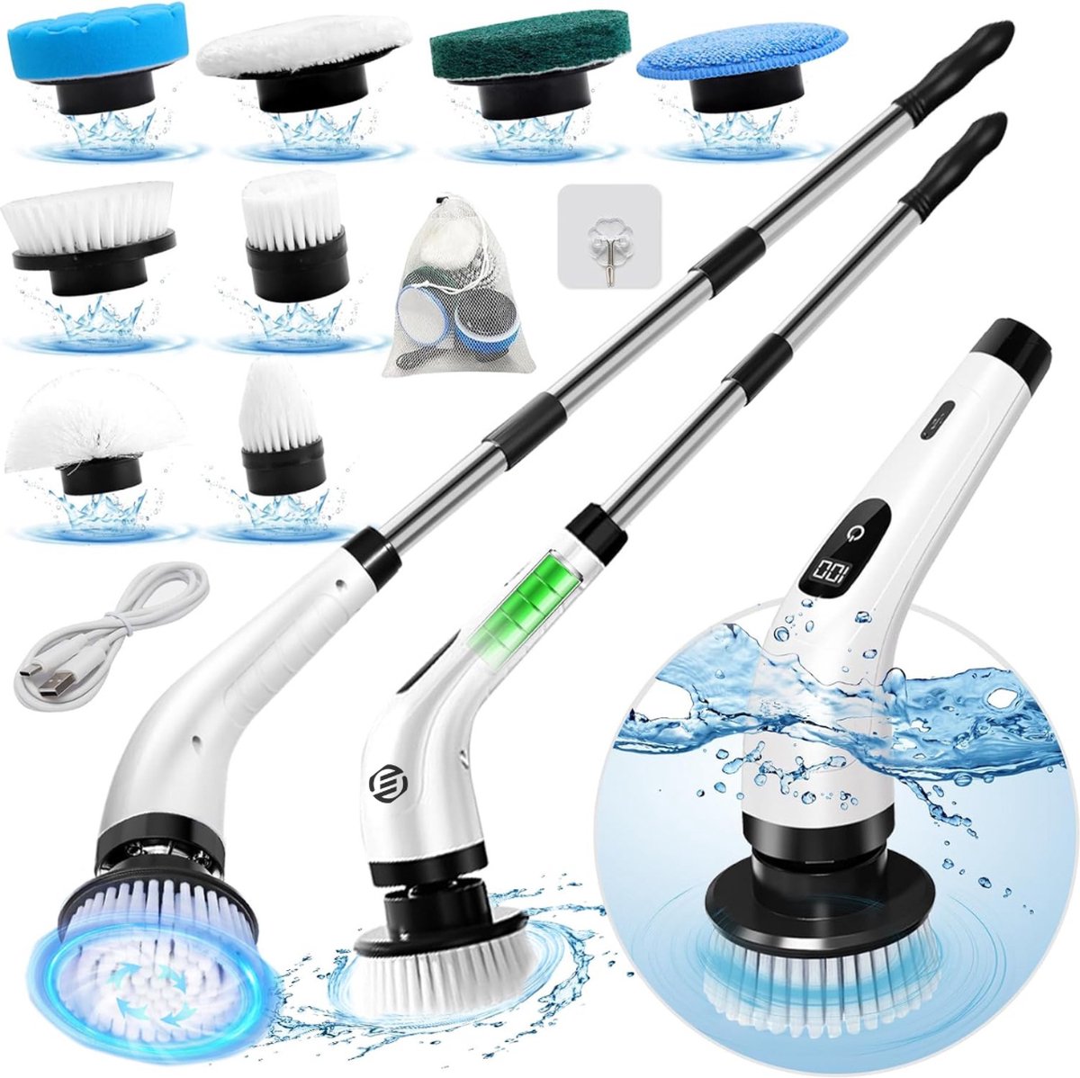 Goedkoopste Elektrische Spinschrobber- Spinning Schrobber - Elektrische Spin Schrobber - Draaiende Schrobber - Elektrische Schrobber - Schrobmachine - Poetsmachine - Schrobber - Elektrische Schrobborstel - Scrubber - Boenmachine - Spinscrubber - Elektrische Scho