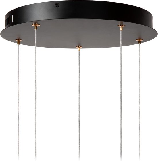 Lucide BERLIANE - Lampe à suspension - Ø 34 cm - LED Variation. - 5x4W 2700K - Avec module LED remplaçable - Transparent