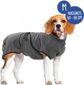Royal Dry Badjas Hond - Microvezel Hondenbadjas - M - Ruglengte 50-58 cm - Grijs