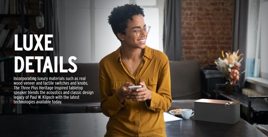 Klipsch: The Three Plus PREMIUM Draadloze speaker - Walnoot — afbeelding 5