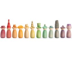 Grapat Fancy Nins - Speelfigurenset - 12 houten figuren