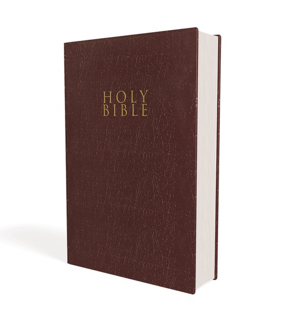 NIV, Gift and Award Bible, Leather-Look, Burgundy, Red Letter Edition, Comfort Print