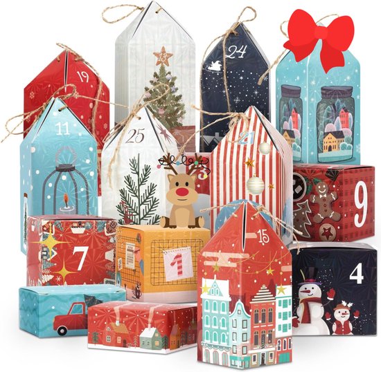 Ultiluxe® Doosjes adventskalender 2024 - Om zelf te vullen - Voor