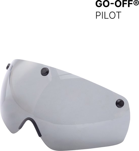 GO-OFF automatisch vizier - kleurt mee met de zon - fotochromatisch van transparant naar zonwerend - voor modellen PILOT en RIDER van Merkloos — afbeelding 3