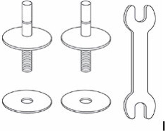Villeroy & Boch Scharnieren - Voor closetzitting memento subway