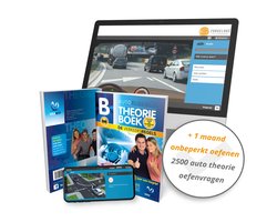 Theorieboek Rijbewijs B 2025 met 2500 Auto Theorie Oefenvragen - 1 Maand Onbeperkt Oefenen - VekaBest