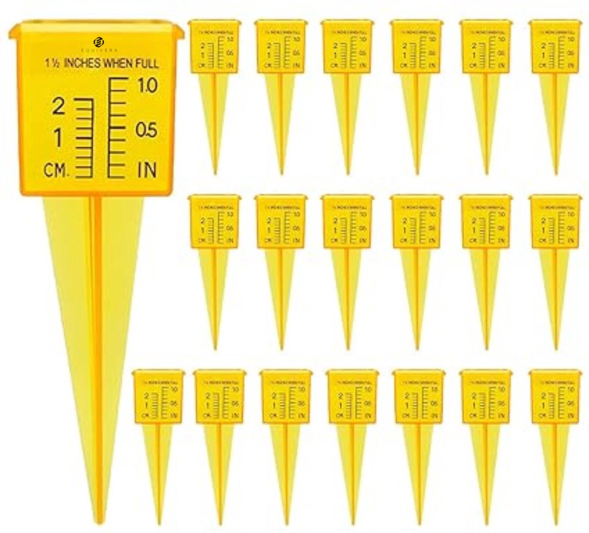 Equivera Regenmeter met Grondpen - Regenmeter - Regenmeter Tuin - Neerslagmeter - Outdoor - Voor tuin en gazon!