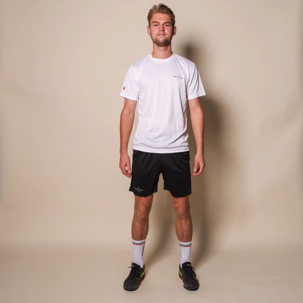 Padelshirt Slim fit Wit - Maat L