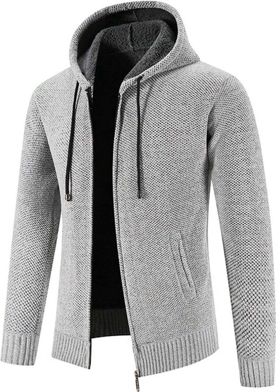 UUAISSO Hommes Sweats à Capuche Tricot Pull-over