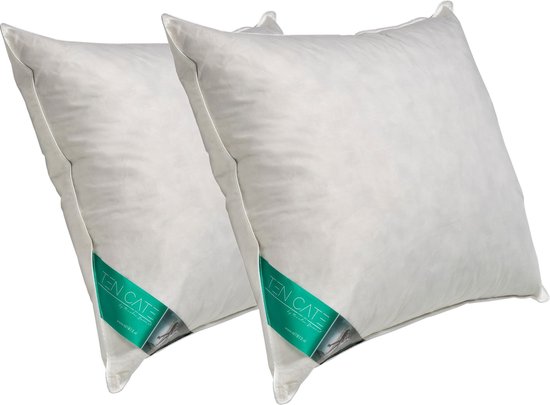 Ten Cate 90% Ganzendonzen 4-Seizoenen Dekbed + 2 Hoofdkussens - 200x220 cm - Luxe Ganzendons - Ademend - Vochtregulerend - Dekbed Set