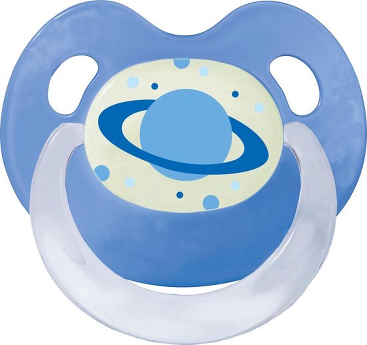 Goedkoopste Bibi Fopspeen Glow in the Dark 0-6 mnd - Blauw Jongen - Dental fopspeen