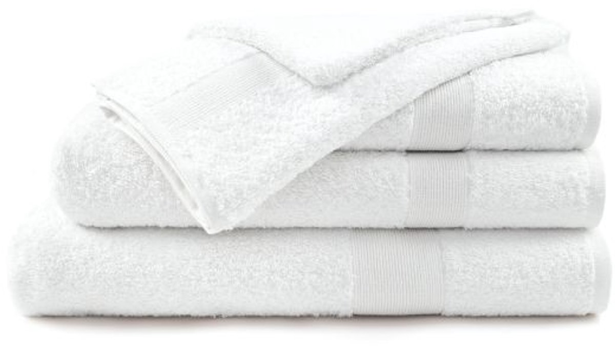 Mistral Home - HANDDOEK - katoen - handdoek 50 x 100 cm - effen kleur - wit