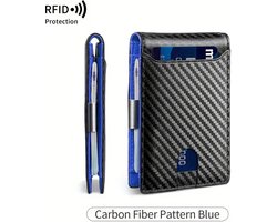 Slim Wallet Mini-Portemonnee - Geldbuidel -Portefeuille - Voor Maximaal 12 Bankpasjes - Gemakkelijke Toegang: Uitwaaien Van De Pasjes - Munt-En Papiergeldvak - Slank Design - Vlak - Duurzaam - 8X1,8X6Cm - Rfid-Beschermkaart - Aluminium - Antraciet