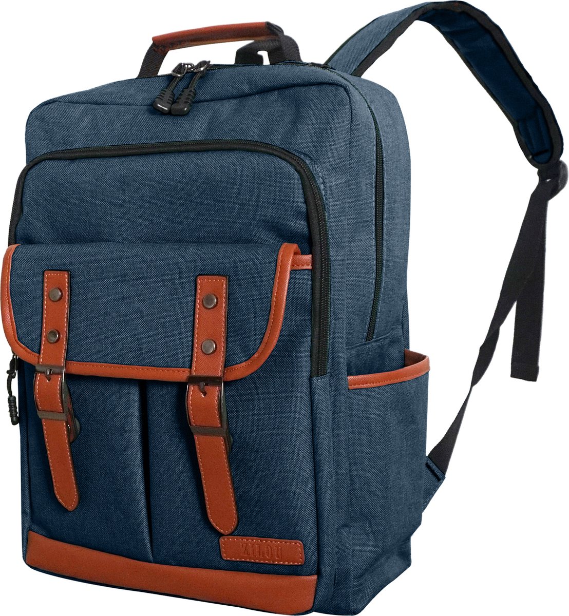 ZILOU Laptop Rugzak - Anti Diefstal - Laptoptas 15.6 inch - Dames en Heren - Schooltas - Meisjes en Jongens - Waterbestendig - Met Regenhoes - 28L - Donkerblauw