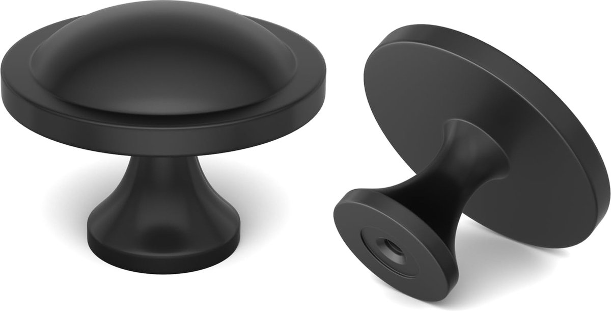 Goodivery ® Stijlvolle Zwarte Kastknoppen Set van 10 voor Kasten en Lades in Badkamer en Slaapkamer