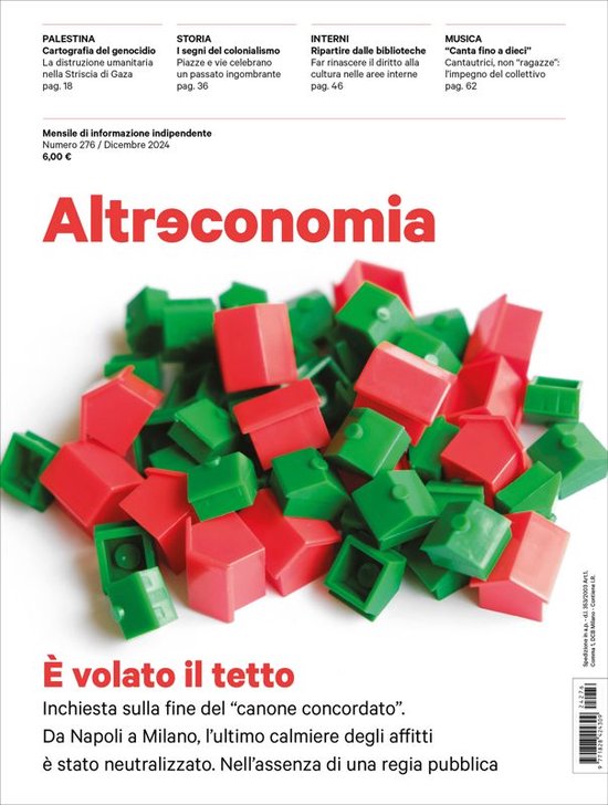 Altreconomia 276 - Dicembre 2024 - cover