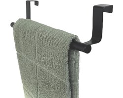 Hoya living - Handdoekhouder keukenkastje - VALI 23cm Zwart - voor 1 handdoekje - inclusief Nano plakstrips Hoya living - Handdoekhouder keukenkastje - VALI 23cm Zwart - voor 1 handdoekje - inclusief Nano plakstrips