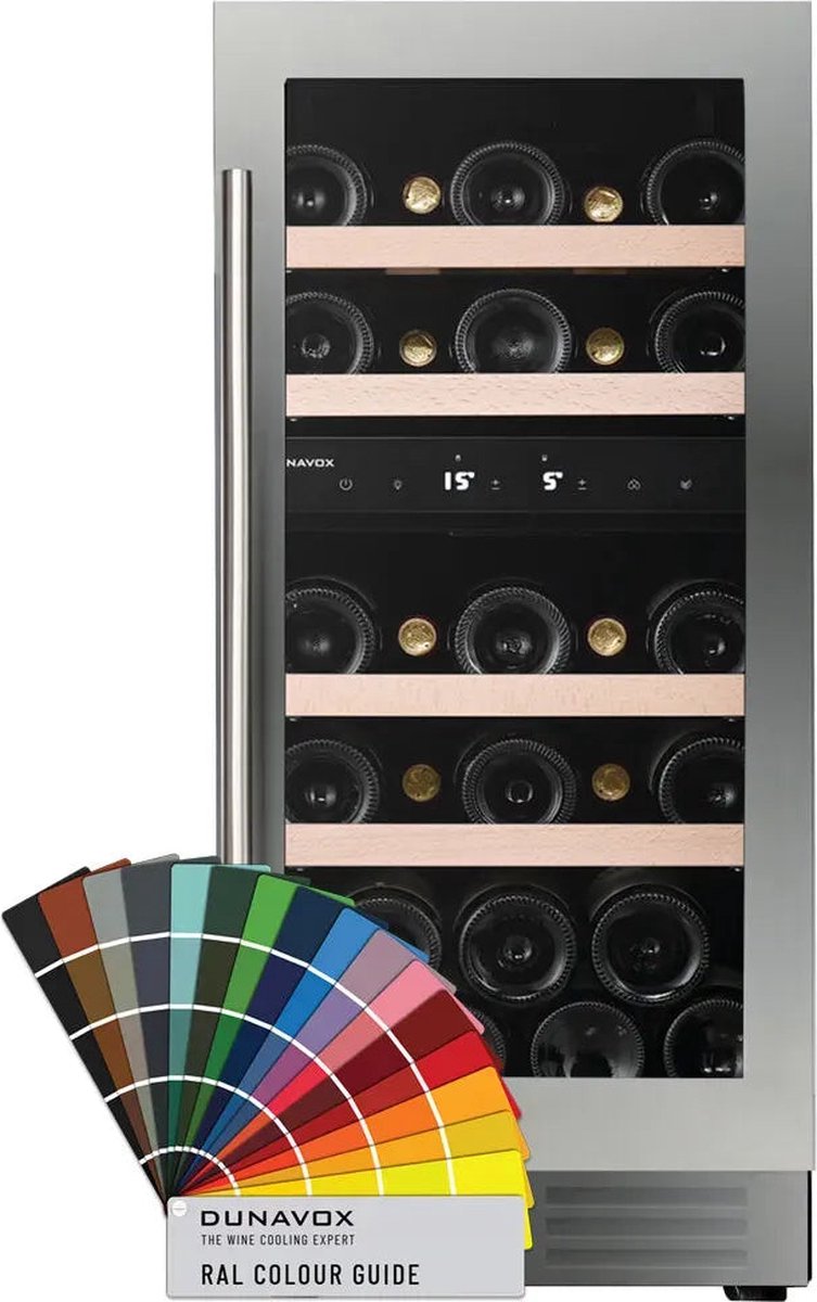 Dunavox Flow-32D Wijnkoelkast DAUF-32.78DC 2 Zones RAL Kleur RAL Kleur