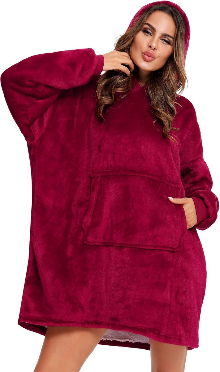 JGS ® Ultra Comfortabele Oversized Hoodie Deken Sweatshirt voor Warmte en Gezelligheid in Huis