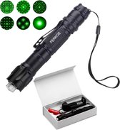 FerKos Professionele Laserpen XL - klasse II - Laserlampje - Laserpointer Kat - Laser - Speelgoed - Groen - Inclusief Oplaadbare Batterijen & Oplader