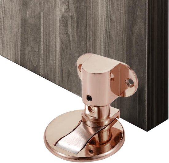 INF Roestvrijstalen Magnetische Deurstopper Zonder Boren Met 3M Plakstrip 7314281367022