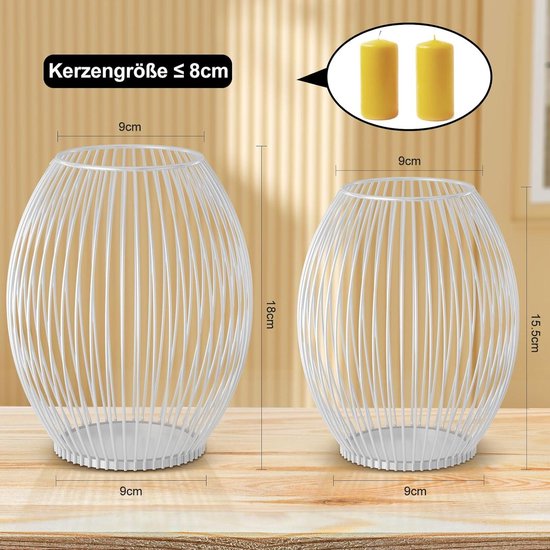Luxe tafel kandelaars op frame set van 3 | Noenoes Decoraties