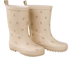 Fresk Regenlaarzen voor Kinderen - Maat 24 - Regenlaarsjes voor Meisjes - Kaplaarzen - Beige - Berries