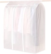 Kledinghoes - Opbergtas - 90x100x50cm - Kledingzakken Met Rits - Ademend & Stofdicht - Transparant Venster - Driedimensionale Stofkap - Clothing Protective Bags - Breder, Sikker, Vocht, Waterdicht - Opbergzakken Voor Kleding - Jurk/ Mantels/ Shirts