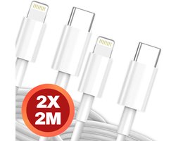Xtronic USB-C Lightning Oplaadkabel - Geschikt voor iPhone - 2 Kabels - 2 m