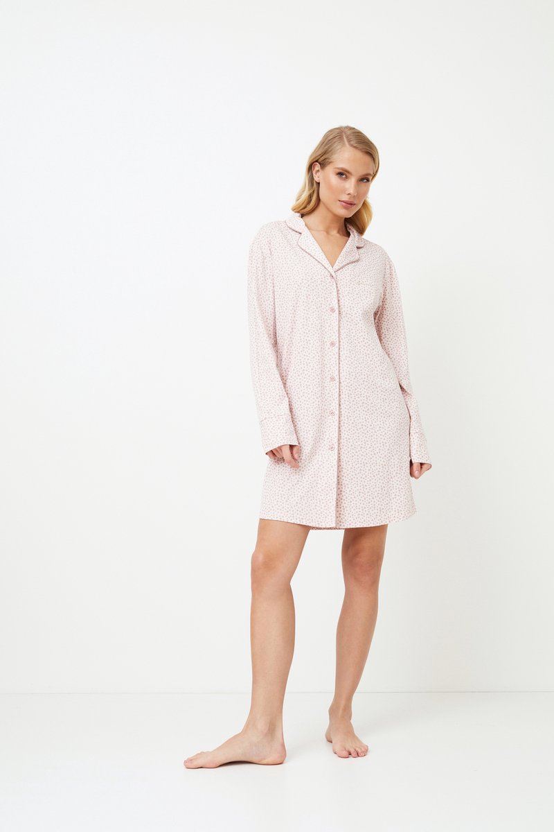 Ekouaer Nachthemd, voor dames, satijn, kort, 3/4 mouwen, diepe V-hals, maat S - XXL, donkergroen, S
