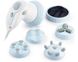 Equivera cellulite massage apparaat - Vibrerende anti-cellulitis stimulator met infrarood 5-in-1 CellyRed - vermindert cellulitis en verstevigt de huid - met 5 verwisselbare koppen