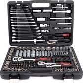 Bol.com Royal Swiss® 215 Delig Dopsleutelset - Hoogwaardig Chroom - Doppenset - Doppenset in Koffer - Gereedschapskoffer Gevuld ... aanbieding