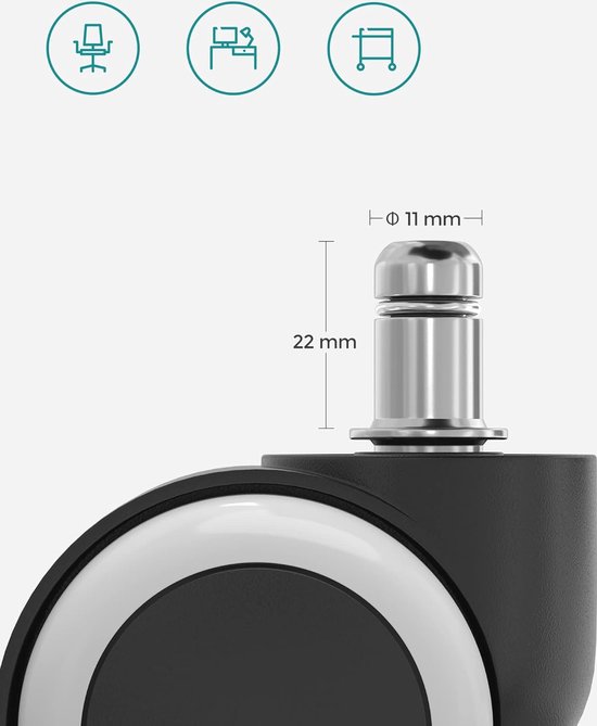 Vervangingswielen set voor Apollo City Scooter 200mm - Pro wielen met Vervangingswielen set voor Apollo City Scooter 200mm - Pro wielen met