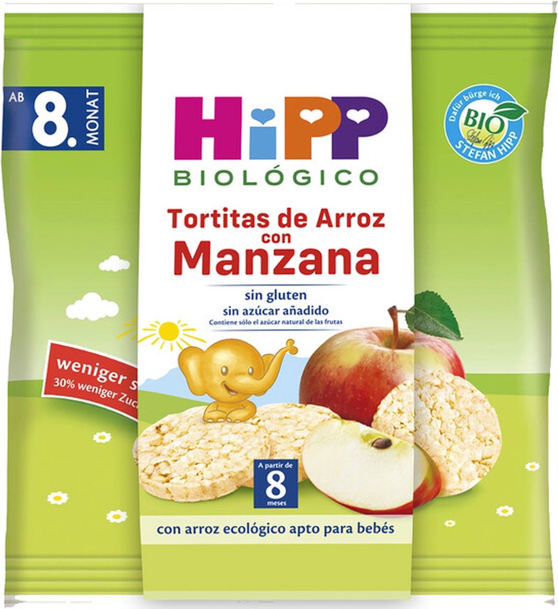 Goedkoopste Bio rijstpannenkoekjes met appel 30 g | HiPP