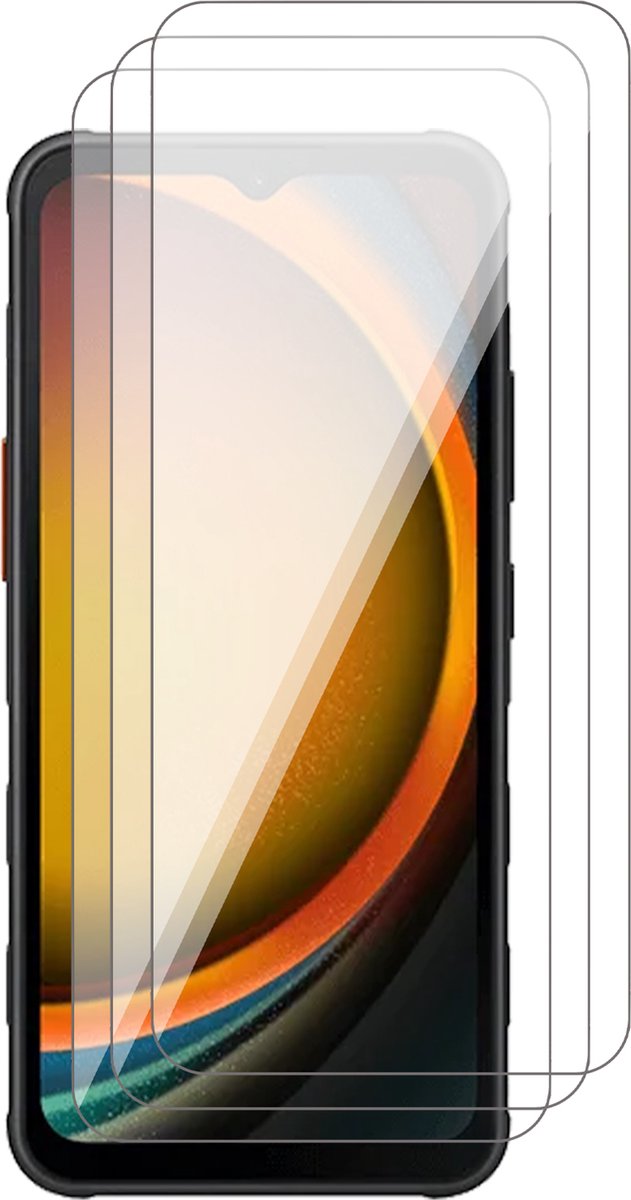 Screenprotector geschikt voor Samsung Galaxy Xcover 7 - 3x Glas Screen Protector