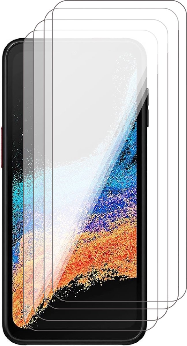 Screenprotector geschikt voor Samsung Galaxy Xcover 6 Pro - 4x Glas Screen Protector
