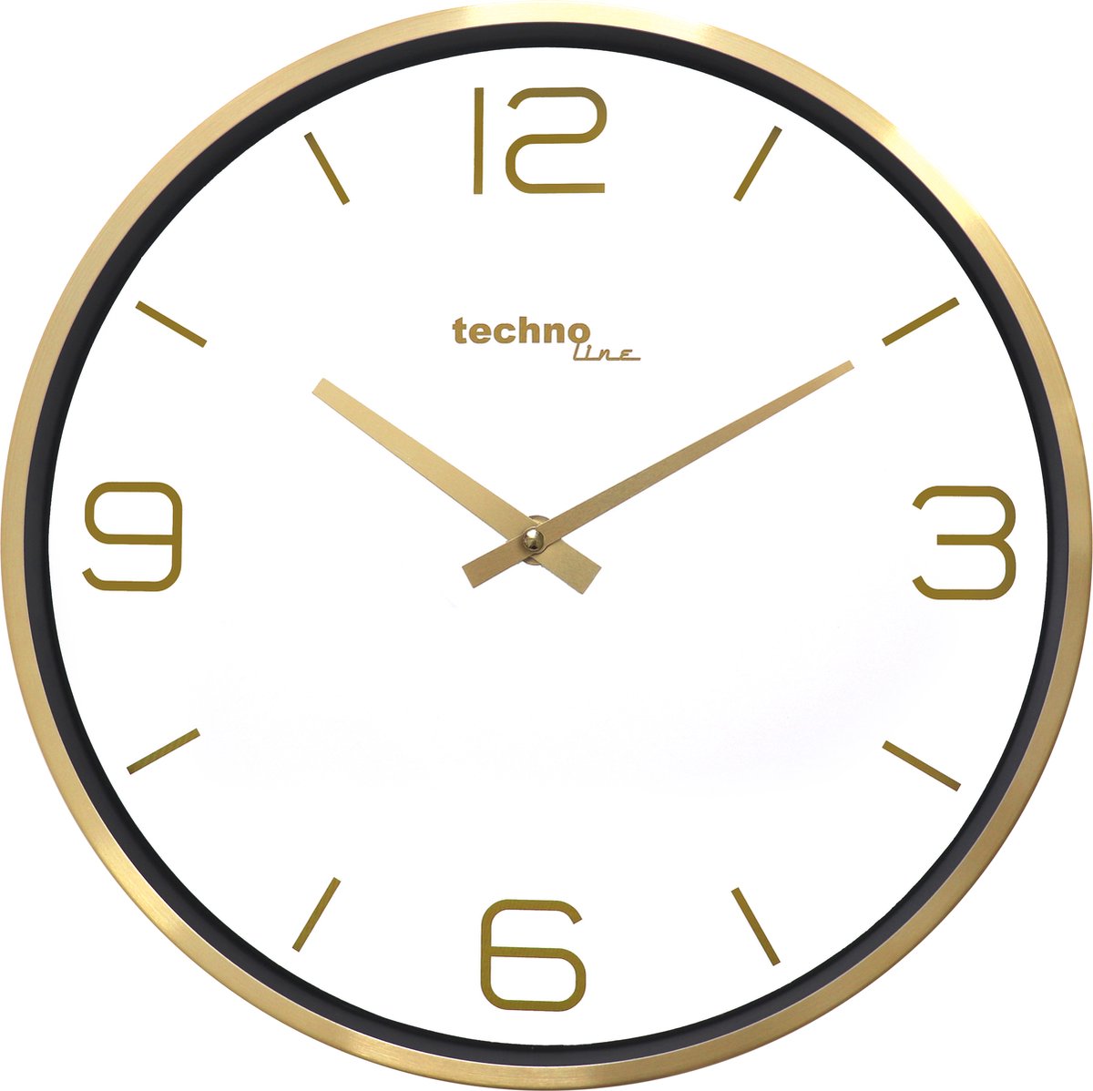 7280 WANDKLOK - messingkleur - XL - 30 cm