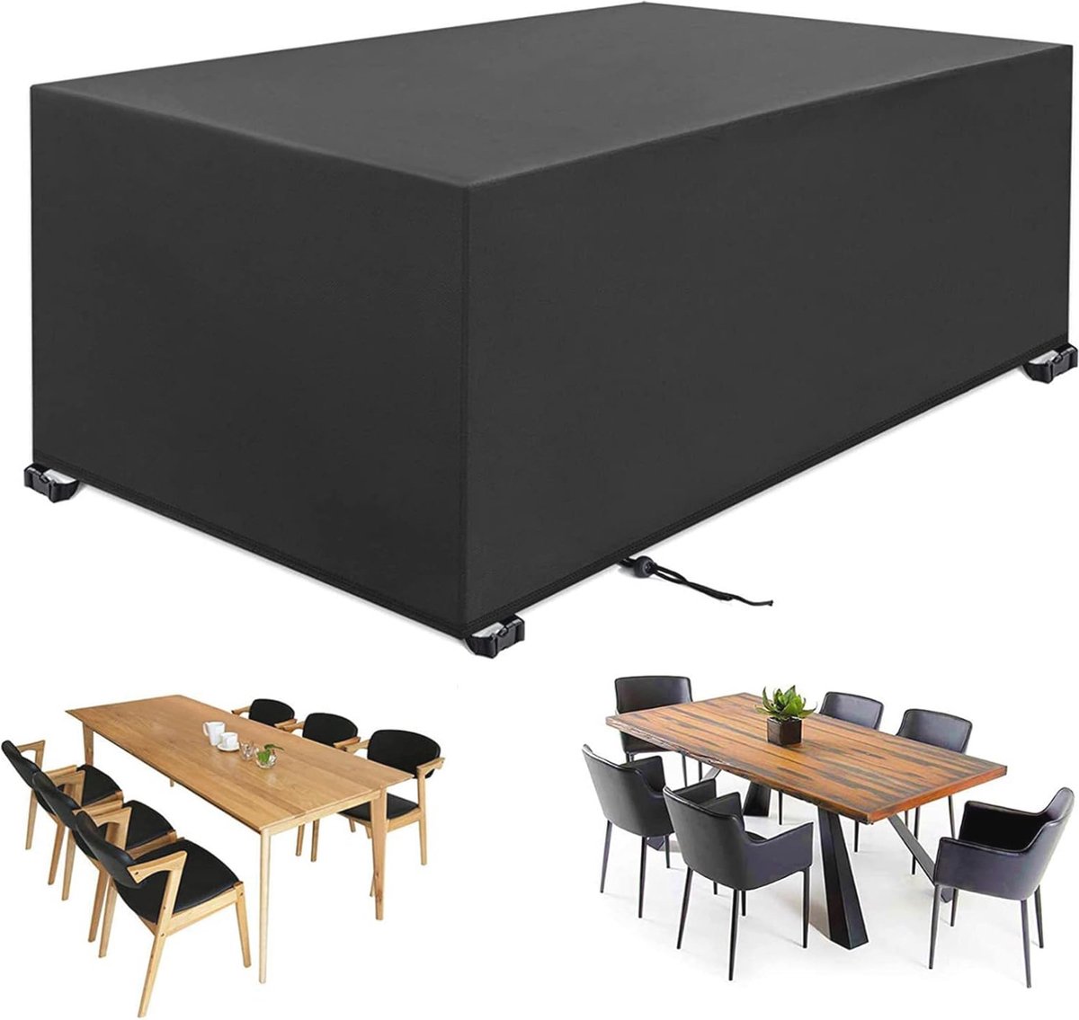 Waterdichte beschermhoes voor tuinmeubelen van 420D Oxford-weefsel (308 x 138 x 98 cm)