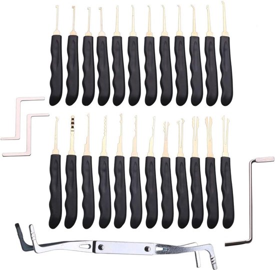 Kit De Crochet Et D’extraction 2 En 1 – Portable, Poignée Ergonomique – Pour Dépannage, Serrurerie, Bricolage