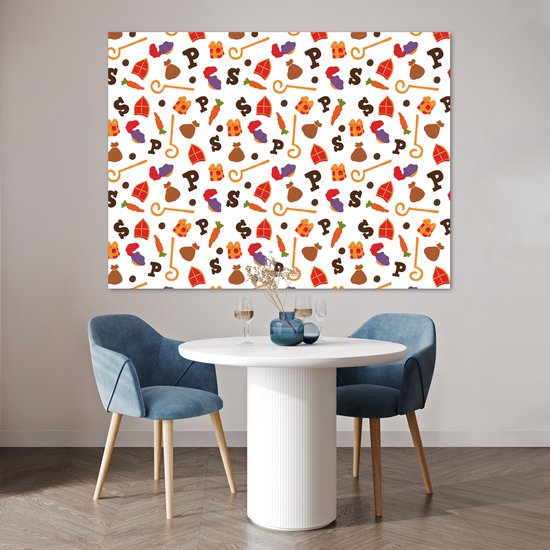 Affiche décoration Sinterklaas - Sinterklaas - 160x120 cm XXL - Décoration Sinterklaas - Chambre d'enfant