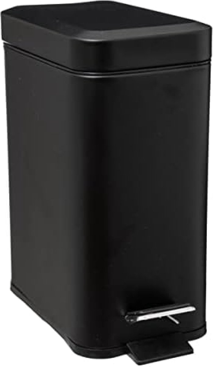 Goedkoopste Rechthoekige afvalbak, 5 l, matzwart